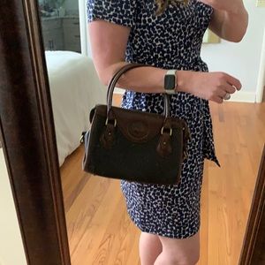 Vintage Dooney & Bourke Pebbled Leather Satchel